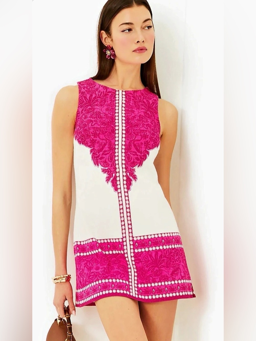 NWOT Lilly Pulitzer Mina Sleeveless Romper in Passion Fruit Pink, size 10